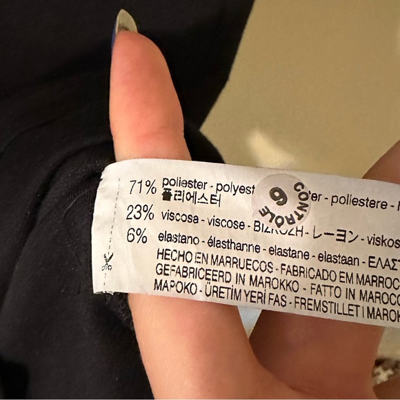 Zara Trafaluc Black Sleeveless Tank Bodycon Scoop summer Dress Size Small - Picture 4 of 4